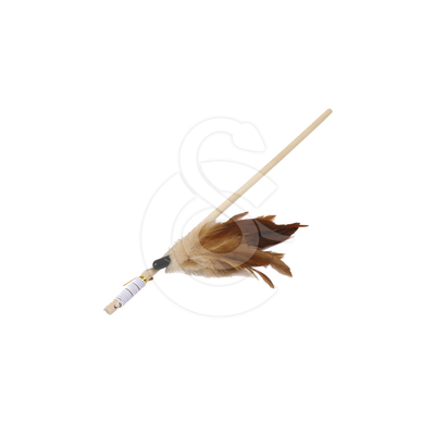 Jouet chat Wouapy : canne à pêche plumes